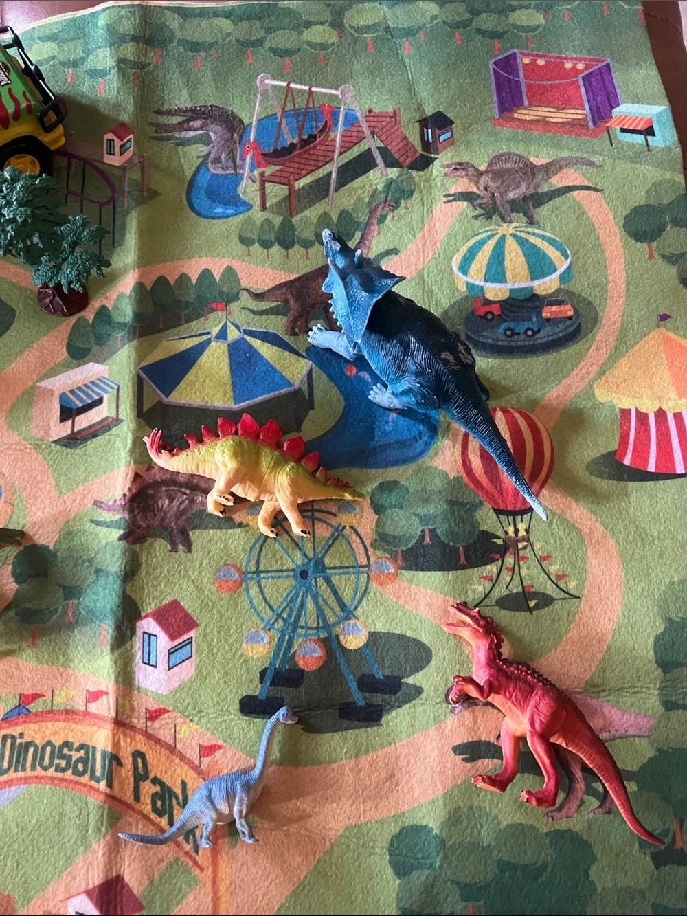 Awesome Jurassic Park pretend play mat and accessories